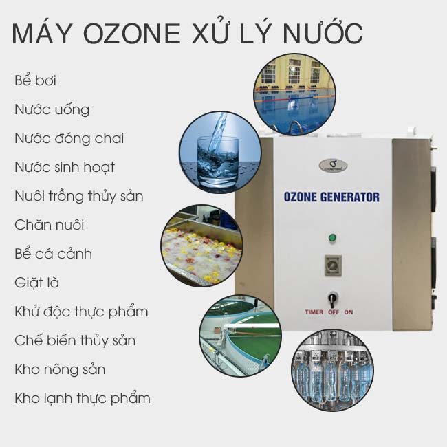 Ứng dụng lắp đặt máy ozone xử lý nước Cường Thịnh